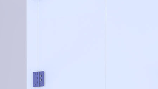 Porcelain white PP cabinet