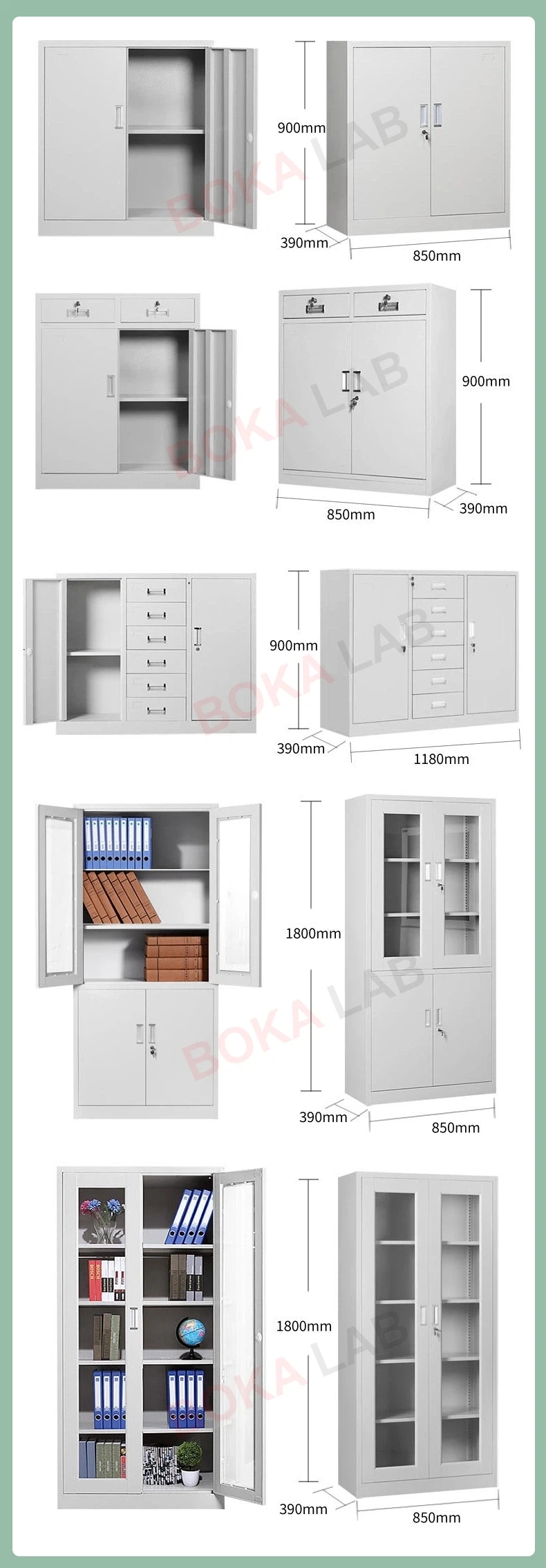 Filing Cabinet Models and Dimension