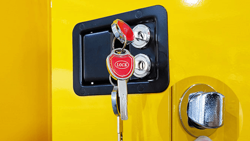 Double GA three-point interlocking lock