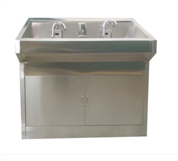 304 Stainless Steel Corner Medical Wash Basin Single and Double for Hospital