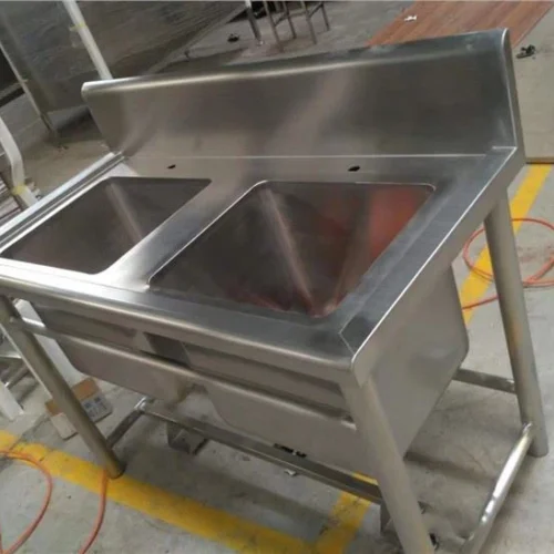 304 Stainless Steel Corner Medical Wash Basin Single and Double for Hospital