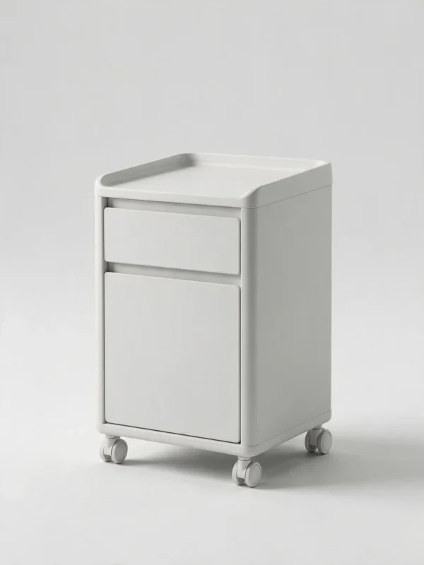 Mobile & Molded Bedside Cabinet