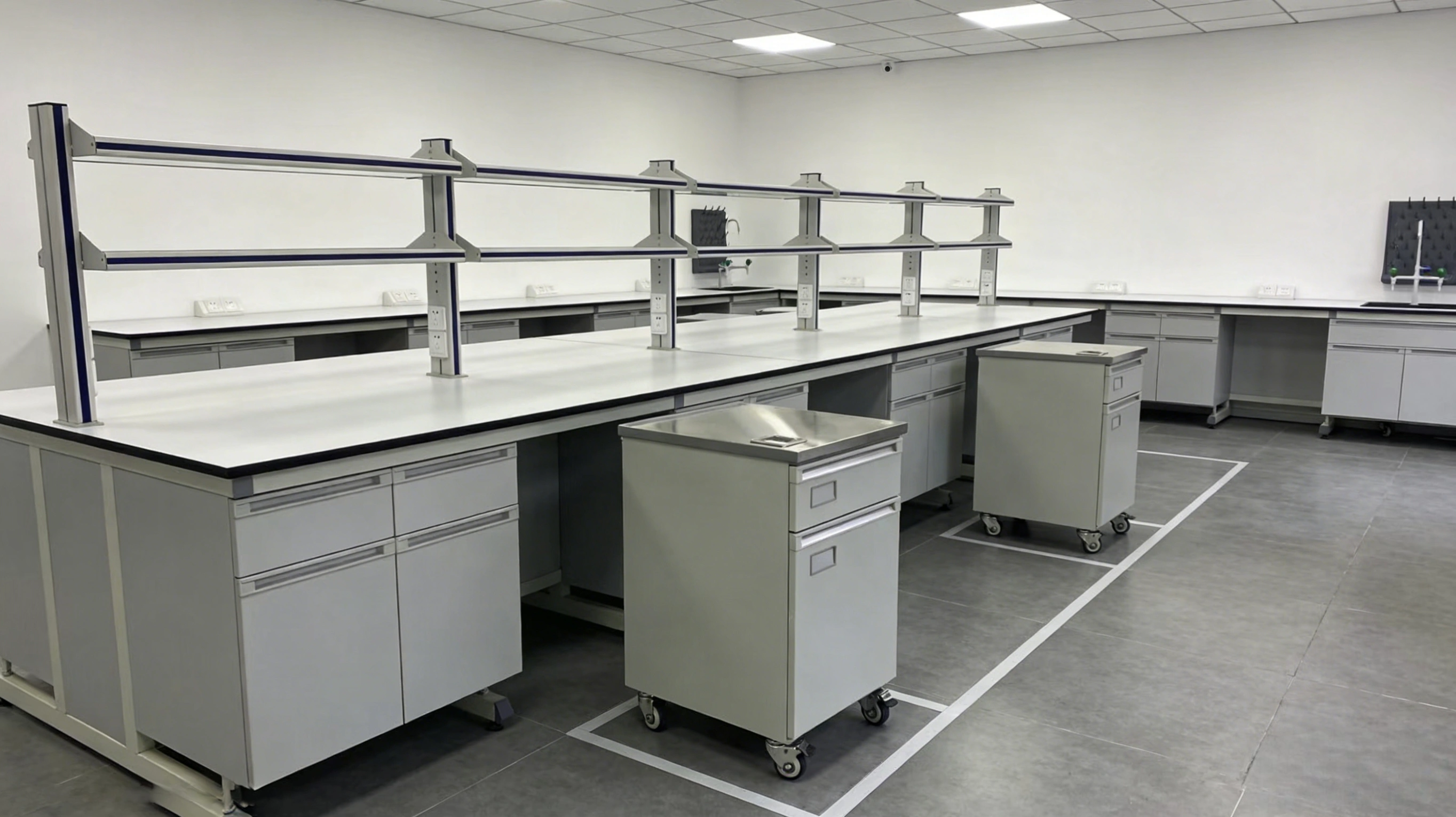 Height-Adjustable and Mobile Laboratory Furniture