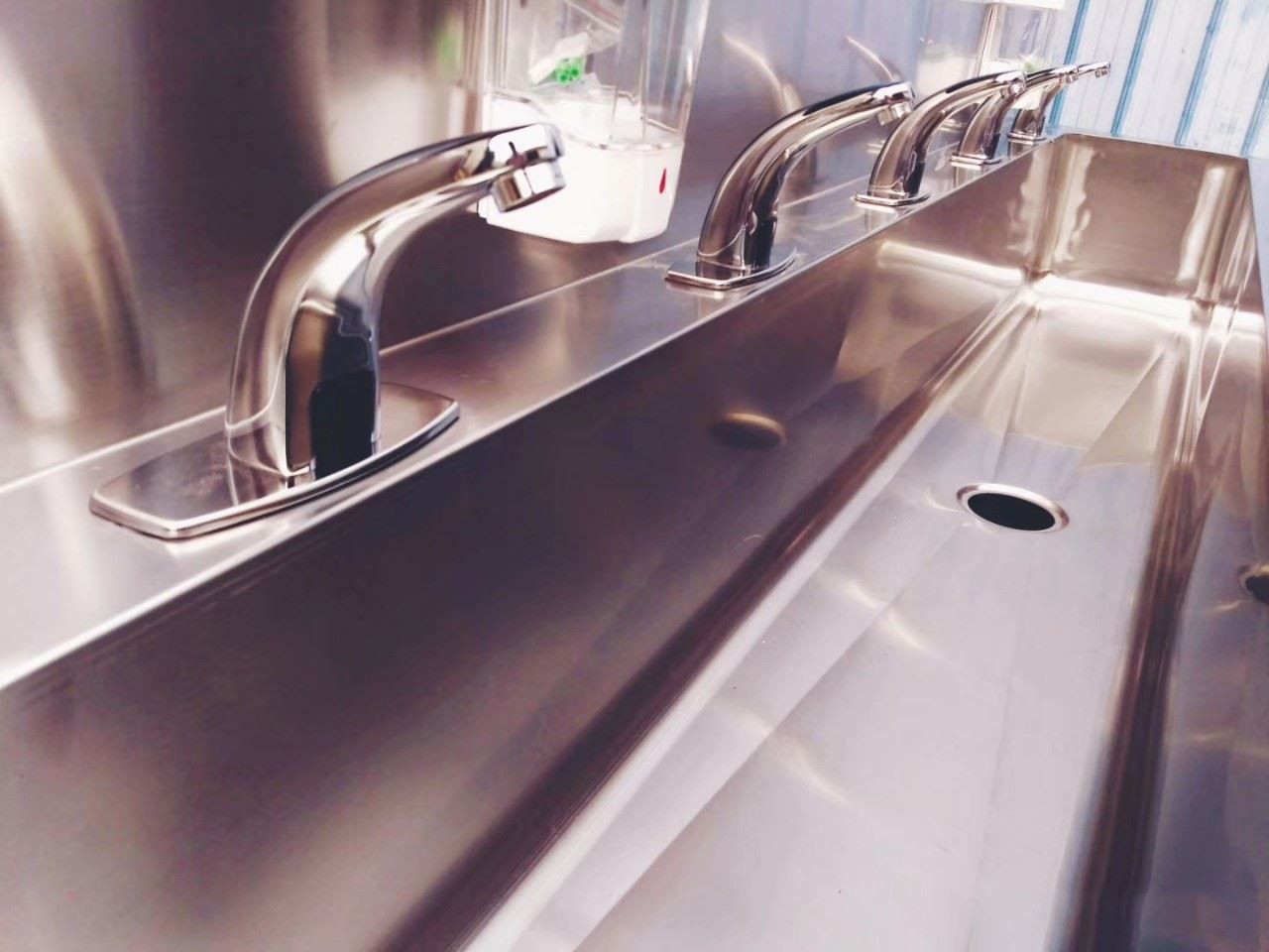 304 Stainless Steel Corner Medical Wash Basin Single and Double for Hospital